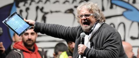Italienske protestvelgere snur seg til komiker