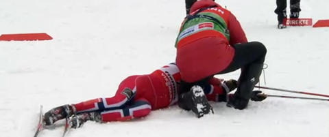 Her f�r endelig treneren noen til � hjelpe Golberg p� beina