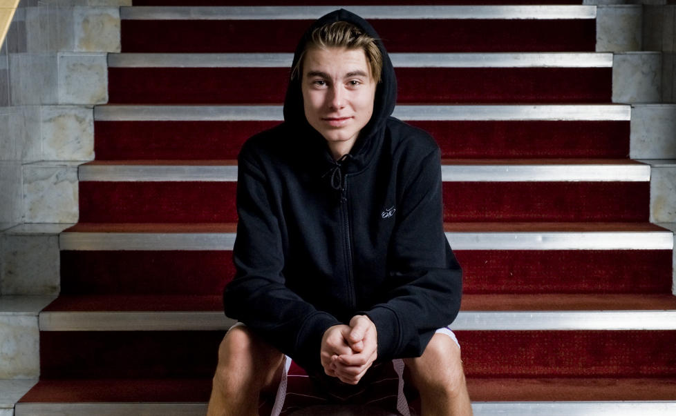 NEKTER FOR AT HAN HATER KVINNER: - Jeg elsker kvinner, sier Kevin B�ckstr�m selv. Han har blitt kastet ut av snowboardlandslaget til Sverige.  Foto: Det svenske skiforbundet