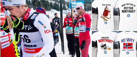 Svenskene selger t-skjorter med Northug som rotte