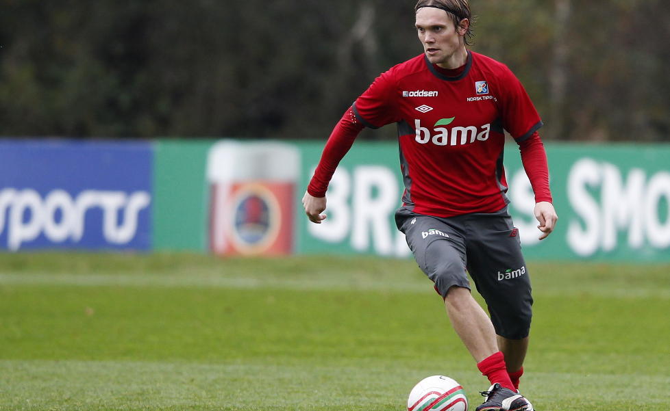 TIL GODSET: Thomas S�rum er klar for Str�msgodset etter et opphold i Helsingborg.
Foto: Erlend Aas / Scanpix