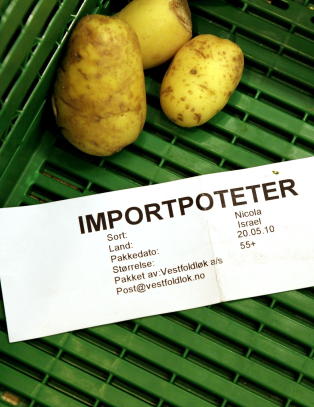 Import av landbruksvarer �kte i fjor med 9,2 prosent