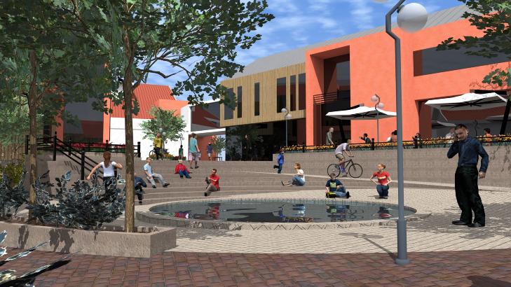 - NYTT TUN: I plantegningene for eiendommen foresl�r D�hlie � lage et nytt tun. Det jeg gj�r i den nye planen er at jeg flytter attraksjonen eplehage og lager nytt atrium og tun, sier han til Dagbladet.