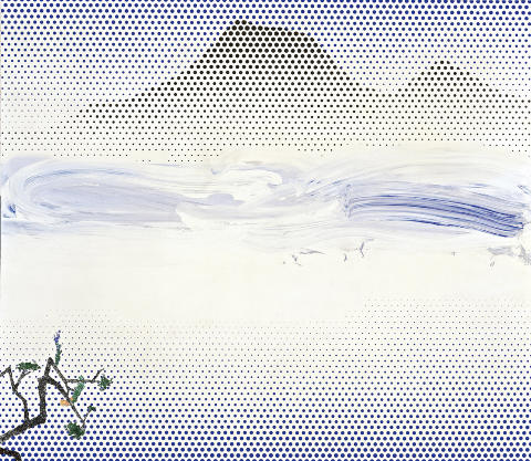 LANDSCAPE IN FOG (1996). Illustrasjon: Roy Lichtenstein / Tate Modern