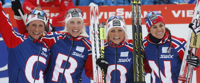 Resultater stafett, kvinner