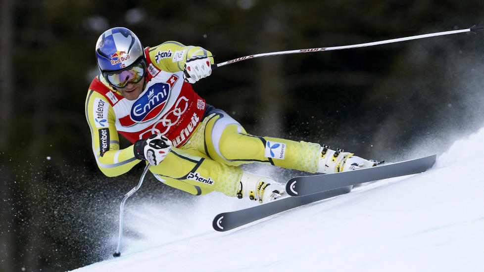 NUMMER TO: Aksel Lund Svindal ble nummer to i utforen i Kvitfjell. Foto: REUTERS/Cornelius Poppe/NTB Scanpix