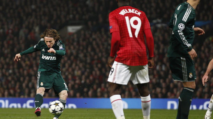 MY NAME IS LUCA: Luka Modric hamret ballen i mål via stolpen. Foto: AP Photo/Jon Super/NTB scanpix MY NAME IS LUCA: Luka Modric hamret ballen i mål via stolpen. Foto: AP Photo/Jon Super/NTB scanpix