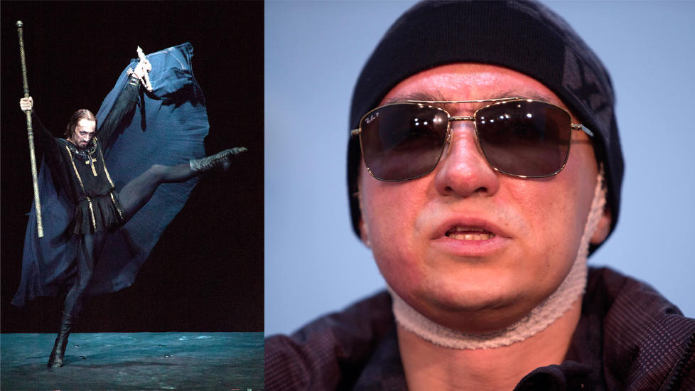 ALVORLIG SVOVELSYREANGREP:  Stjernedanser ved Bolsjojballetten i Moskva, Pavel Dmitritsjenko, er mistenkt for svovelsyreangrep p� kompaniets artistiske direkt�r og tidligere ballettdanser, Sergej Filin (42). Foto: Misja Japaridze / AP Photo og Bolsjojballetten / NTB Scanpix