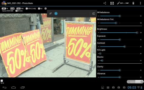 R�: Photo Mate er en av f� apper som fikser RAW-bildene dine p� en god m�te p� et nettbrett. Anbefales for alle med Android.