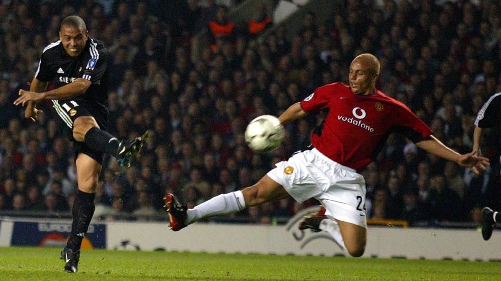 SENKET UNITED: I 2003 slo Real Madrid ut Manchester United fra mesterligaen da Ronaldo scoret hattrick. Han liker ikke at United-manager Ferguson kaller ham feit. Foto: REUTERS/Darren Staples