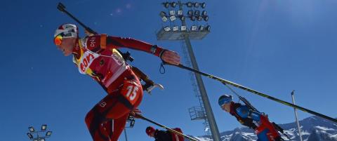 Berger p� pallen i Sotsji