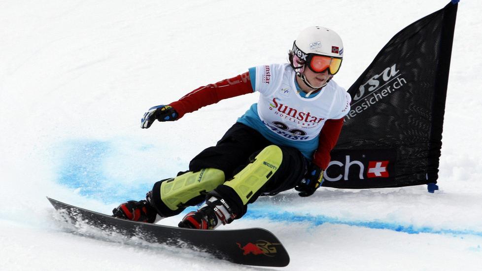 TOK SIN F�RSTE VERDENSCUP-SEIER: Hilde-Katrine Engeli vant dagens paralellstorslal�m i Arosa. Foto: NTB Scanpix