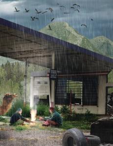 Jorda er oversv�mt og klimaflyktninger str�mmer mot nord