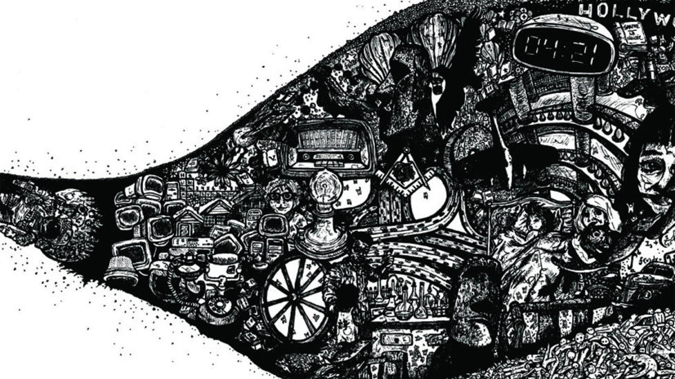 VELSKREVET: Torbj�rn �verland Amundsens nye bok om ungdom som har levd om igjen og om igjen. Illustrasjon: Tord Ketilson �verland / Gyldendal.