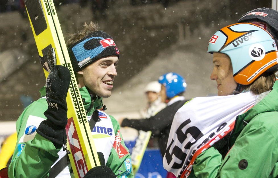  En av to:  Andreas Stjernen (t.v.) var den eneste nordmannen som kvalifserte seg. Tom Hilde var forh�ndskvalifisert. Foto: Terje Bendiksby / NTB scanpix