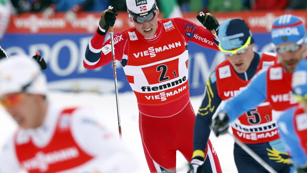 M�TTE VEGGEN: P�l Golberg stivnet fullstendig p� sin siste etappe under lagsprinten i VM. I dag gikk han sitt f�rste renn siden VM, og sier han har lagt skuffelsen fra VM bak seg. Foto: LISE �SERUD / NTB SCANPIX