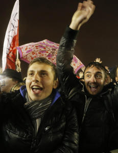 Se bildene fra den historiske begivenheten