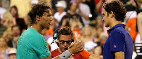 Nadal best i stjerneduellen mot Federer