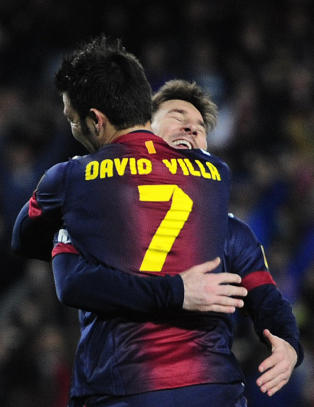 Messi og Villa herjet mot Rayo Vallecano