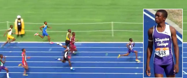Her løper 13-åringen en 100 meter som ville gitt medalje i NM