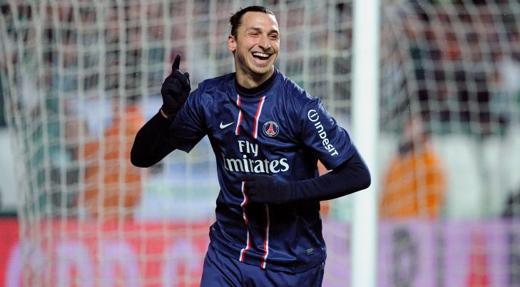 ST�RST OGS� I NORGE? Paris Saint-Germains Zlatan Ibrahimovic. Foto: AFP / PHILIPPE MERLE / NTB Scanpix