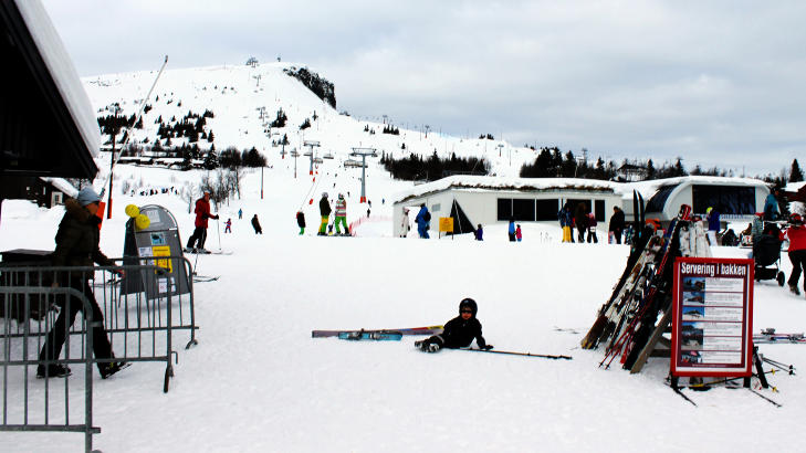 BARNEBAKKER: Bakkene p� Skeikampen passer for barn og nybegynnere. Foto: KIRSTEN MARGRETHE BUZZI