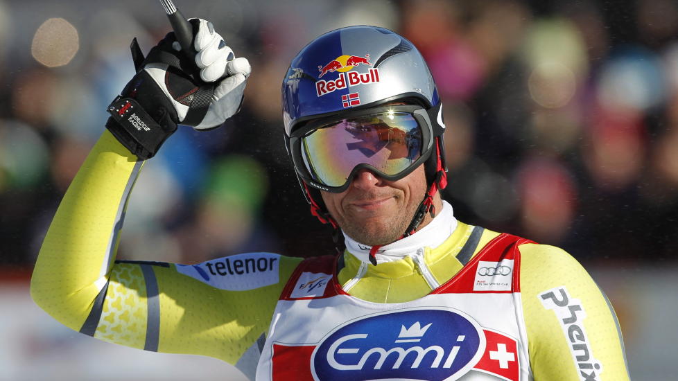 VANT NM-GULL:  Aksel Lund Svindal vant, som ventet, NM-utforen overlegent i dag. Bildet er fra et tidligere renn. Foto: Geir Olsen / NTB Scanpix