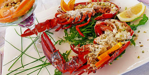 HUMMER: Hvis du har lyst p� hummer, er det f� steder som konkurrerer med Albania - b�de p� pris og kvalitet. Foto: EIVIND PEDERSEN