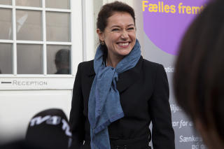 HAR ROLLE: Sidse Babett Knudsen, ogs� kjent fra TV-serien �Borgen�, som statsminister Birgitte Nyborg. Foto: NRK
