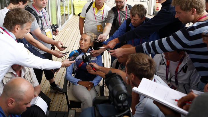 - EN SJOKKSORG: M�kestad Bovim stilte modig opp for norsk presse for � fortelle at hun ble n�dt til � droppe OL i London i fjor sommer. Foto: Heiko Junge / NTB Scanpix