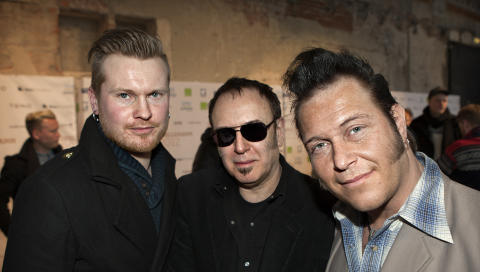 BLUES: Amund Maarud: �Dirt�, (fra v.) Bill Troiani: �mo-billy-t� og Vidar Busk & His Bubble of Trouble: �Troublecaster�.. Foto: Anders Gr�nneberg