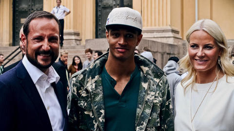 KONGELIGE FANS: Dreamon har tidligere blitt trukket fram av NRK Lydverket som en av Norges mest lysende hiphoptalenter. Han har tidligere fortalt i Dagbladet om da kronprinsparet kom bort til ham etter en konsert og fortalte at de var fans. Foto: Privat