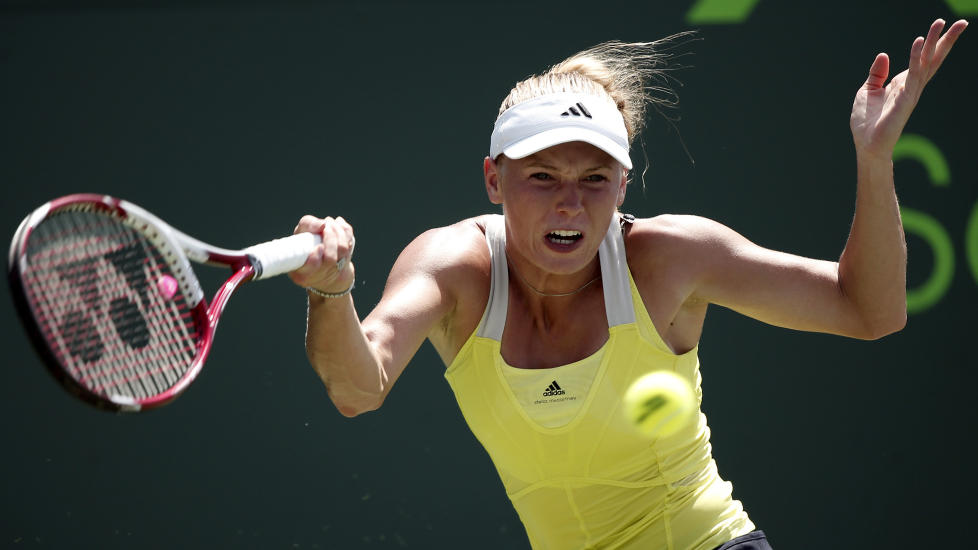 OVERRASKENDE TAP: Caroline Wozniacki r�k overraskende ut allerede i den tredje runden mot en spiller som er rangert 64 plasser lavere p� verdensrankingen. Foto:  REUTERS/Kevin Lamarque/NTB scanpix