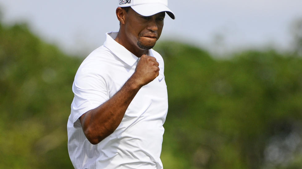 I STORFORM: Tiger Woods leder Arnold Palmer Invitational f�r siste runde. Foto: REUTERS/Brian Blanco/NTB scanpix