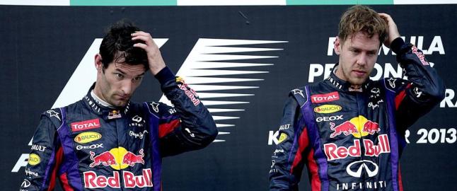 Vettel stjal seieren fra Webber