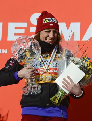 TJENTE MEST: Justyna Kowalczyk er den langrennsl�peren som innkassert mest i pengepremier denne sesongen. Foto: NTB Scanpix