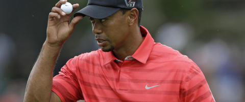 Tiger Woods stoppet av storm
