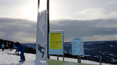  TERRENGPARKEN P� HAFJELL: Det gjelder egne regler for terrengparker. Foto: KIRSTEN MARGRETHE BUZZI