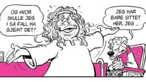 MISTENKTE: To av de mulige kunsttyvene i �rets p�skekrim: Gunnar G�s og Morten Minck. Foto: Faksimile Tine.