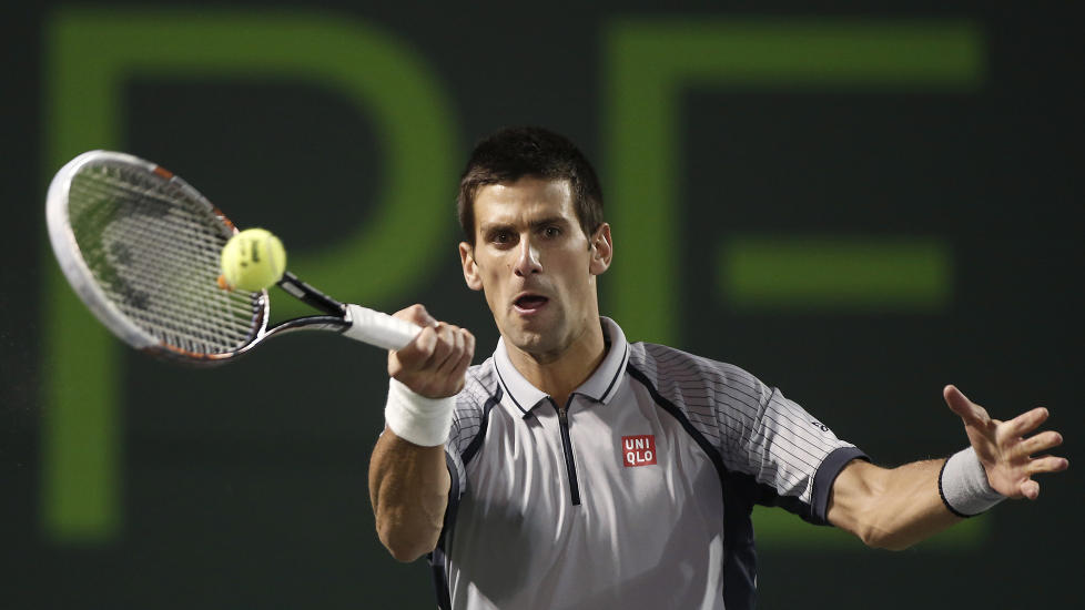 OVERRASKENDE TAP: Verdensener Novak Djokovic hadde bare ett tap tidligere i �r f�r han r�k ut i 4. runde i ATP-turneringen i Miami i natt. Foto: Andrew Innerarity / Reuters / NTB Scanpix