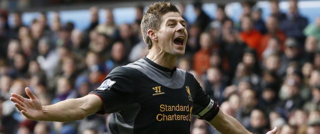 Steven Gerrard f�r sin testimonial i august