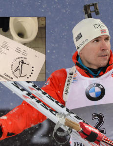 - Dagens dasspapir er bota fra Norges Skiskytterforbund