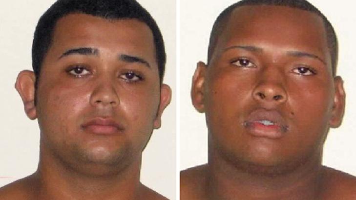 P�GREPET: Politiet har p�grepet tre menn etter den brutale gjengvoldtekten, deriblant Jonathan Froudakis de Souza (20) og Wallace Aparecido Silva (22). Foto: Policia Civil / AFP Photo / NTB Scanpix