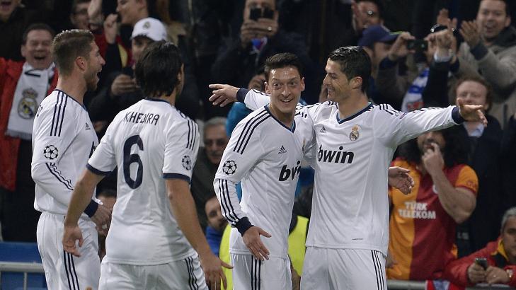 LEKENDE LETT: Cristiano Ronaldo er n� toppscorer i Champions League etter sin ene scoring mot Galatasaray. Foto: AFP PHOTO/ DANI POZO/NTB scanpix