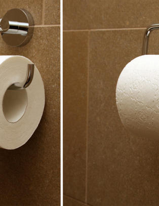 Hvilken vei skal dorullen henge?