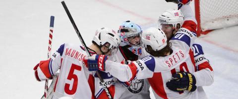 Norges hockeygutter med sju forskjellige m�lscorere mot Frankrike