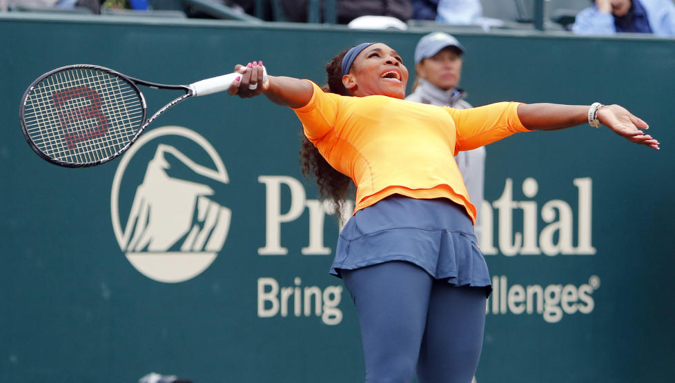 SEIRET: Serena Williams tok sin 49. tittel i dag. Foto: AP Photo/Mic Smith