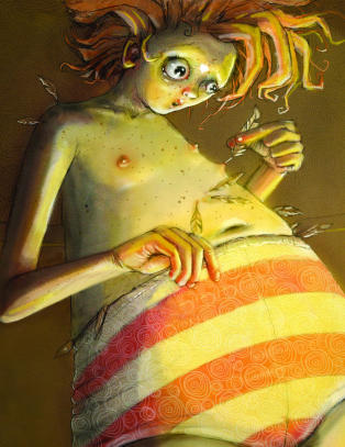 Hver illustrasjon er et lite kunstverk