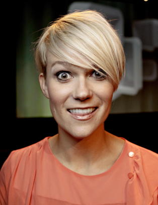 Sigrid Bonde Tusvik viser sin egen f�dsel p� TV