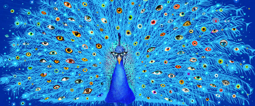 En himmel full av  fiskekroker